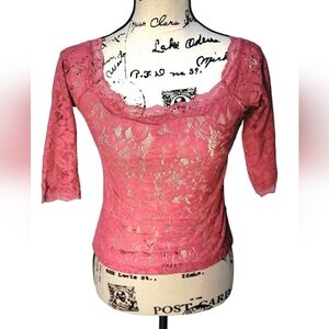 Vintage MODA International Victoria's Secret Gorgeous Lace Shirt